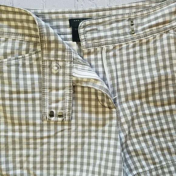 Ann Taylor Petite Signature Checker Shorts Sz 6P - Picture 5 of 8